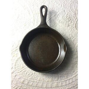 Lodge Cast Iron Skillet USA 3SK *Vintage Frying Pan*6 inches*Double Pour Spout